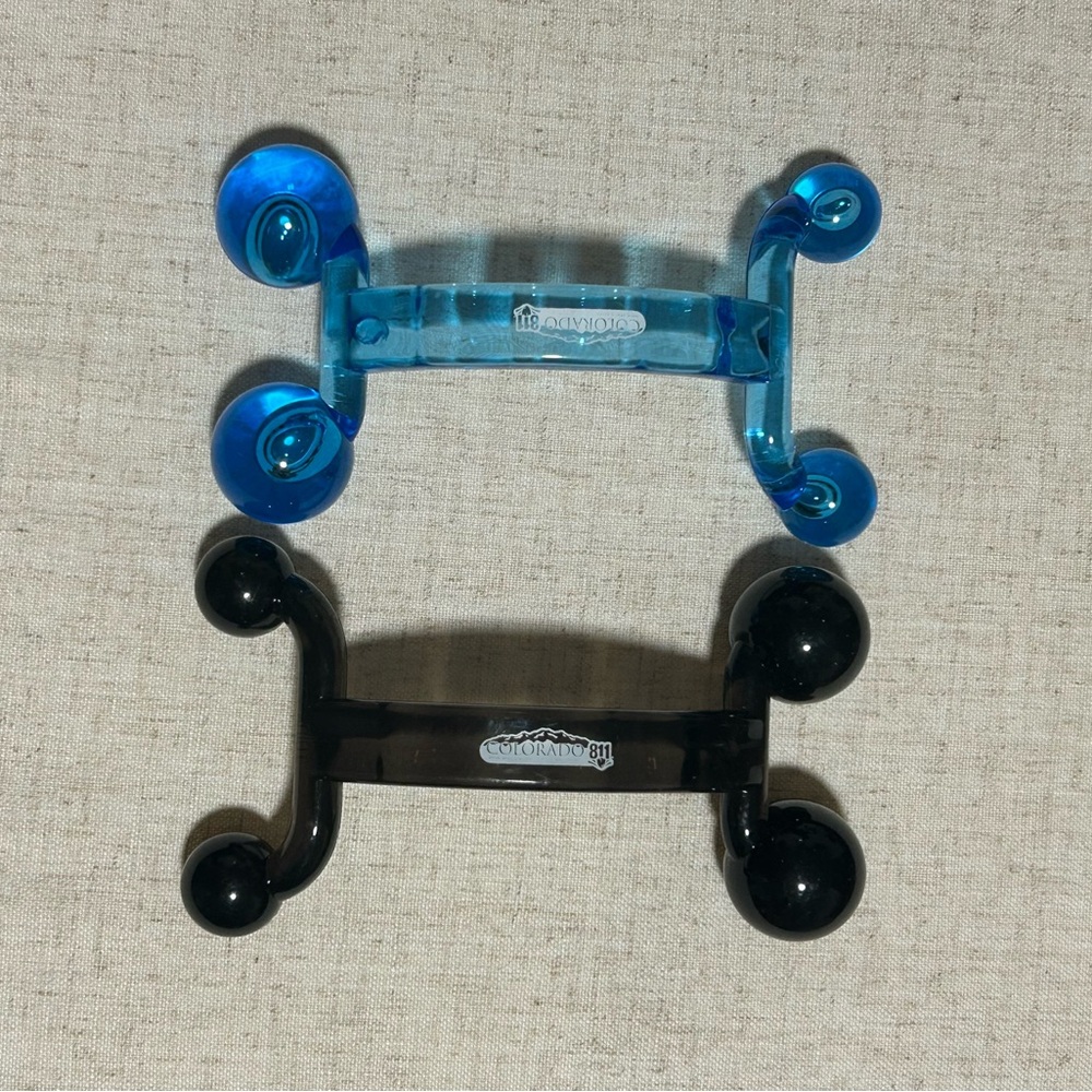 2 Pack Blue and Black Massage Tool